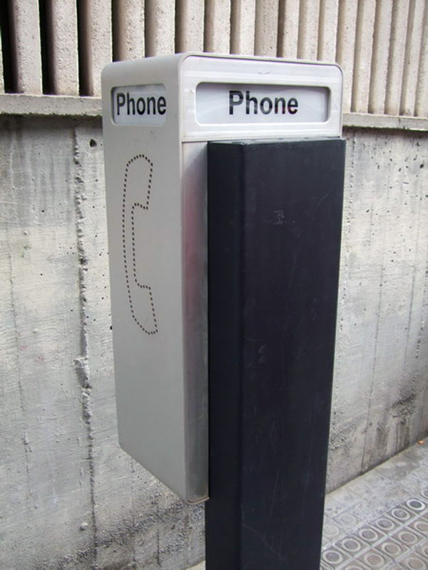 cabina telefefono publico americano pie.metal.luz int.ext.max.telef.54x19.5 158x37x31 (95eu.) 1u